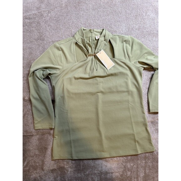 Michael kors Light Sage blouse Size XS - Picture 9 of 13